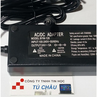 Adapter DC 24V - 5A (Đầu Lớn 5.5mm x 2.1 ~ 2.5mm)