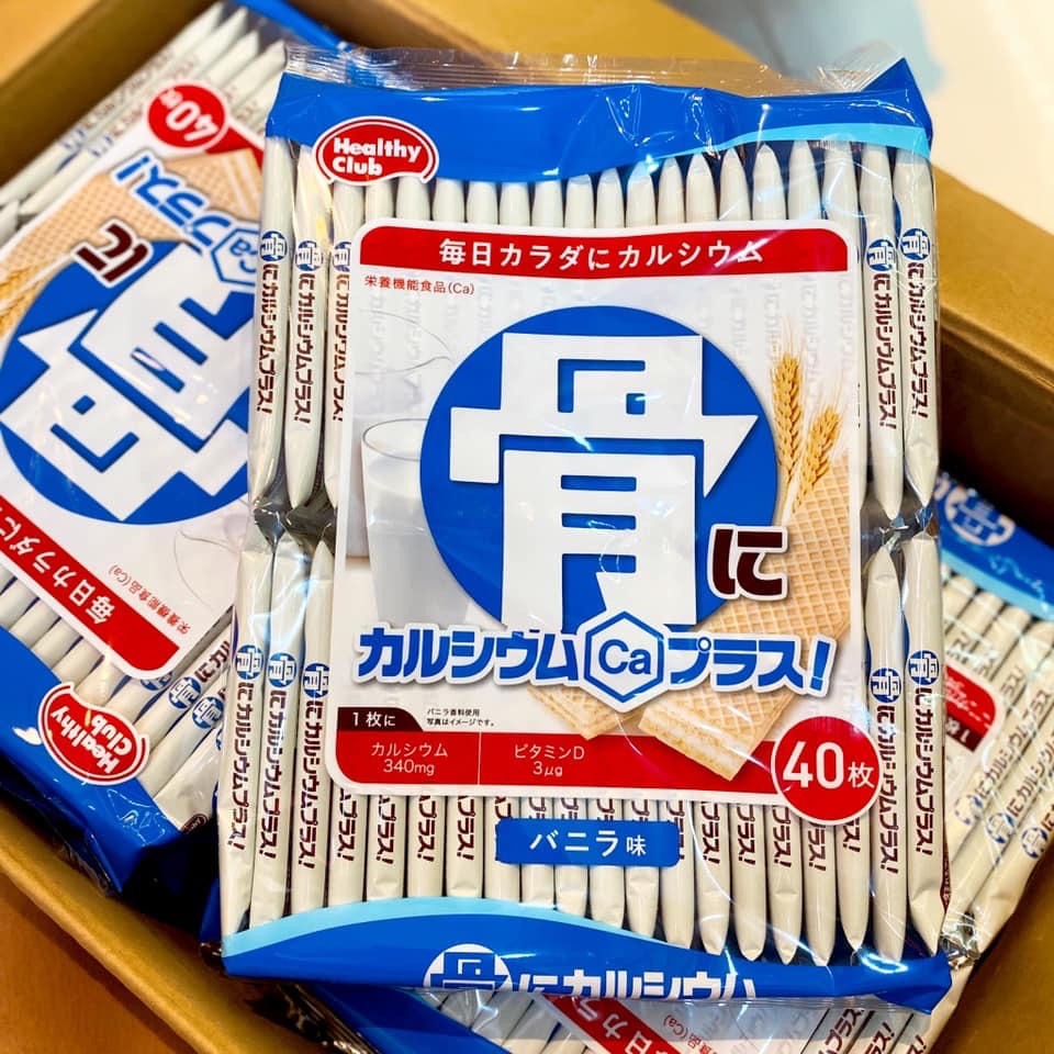 Bánh Xốp Bổ Sung Canxi Healthy Club Nhật Bản