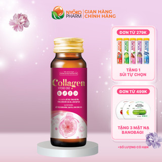 Collagen uống thủy phân Nyoko chiết xuất cá tuyết nhập khẩu Nhật Bản hàm lượng 2500mg/lọ hộp 10 lọ