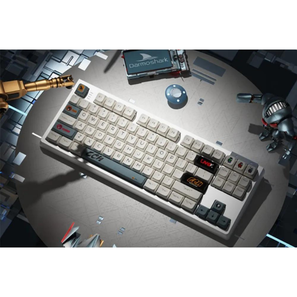 Bàn Phím Cơ Không Dây Darmoshark K6 Trio-mode Gateron Yellow Pro Switch