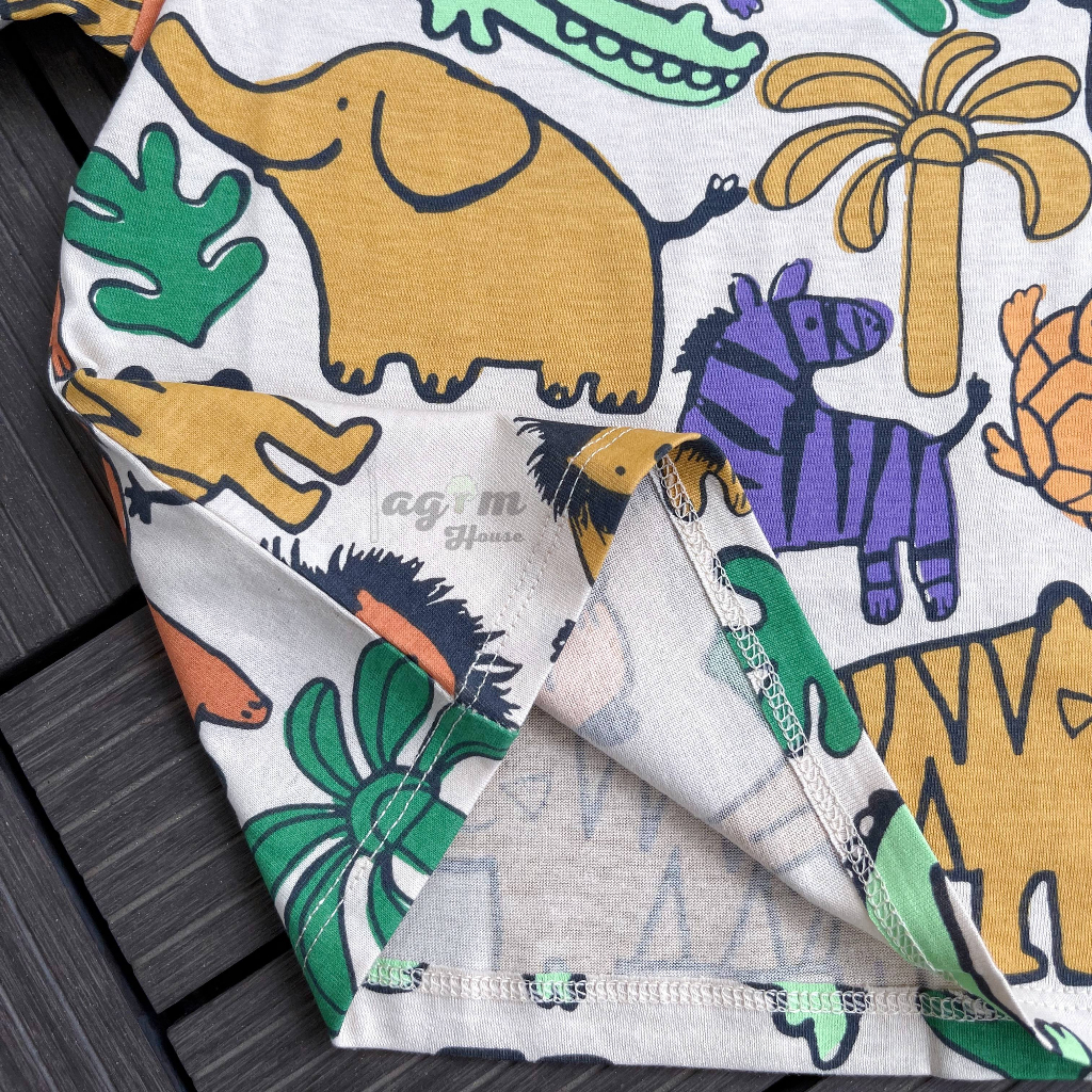 Áo phông hè chất liệu cotton cộc tay cho bé trai HM 7-18kg - Lagim House