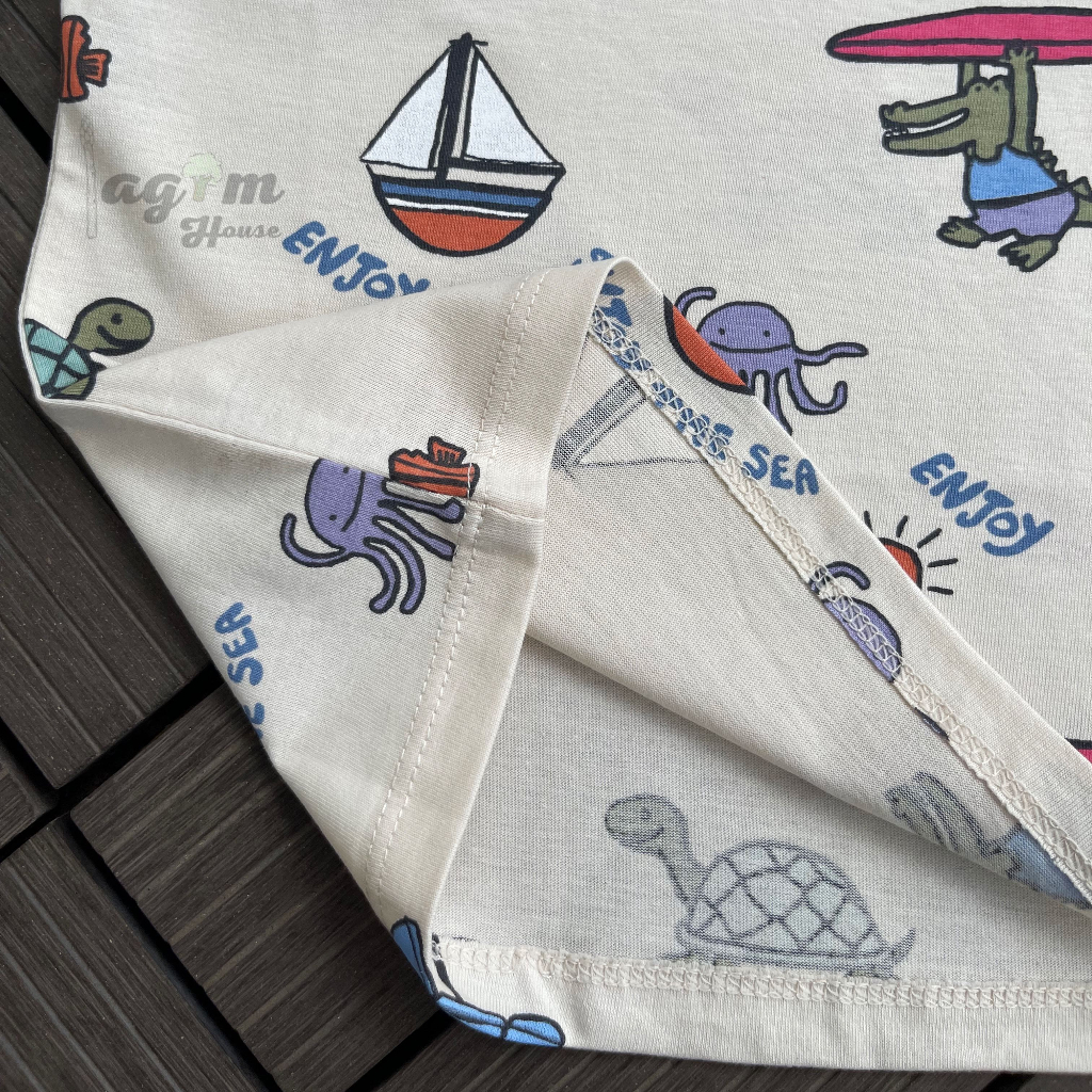 Áo phông hè chất liệu cotton cộc tay cho bé trai HM 7-18kg - Lagim House