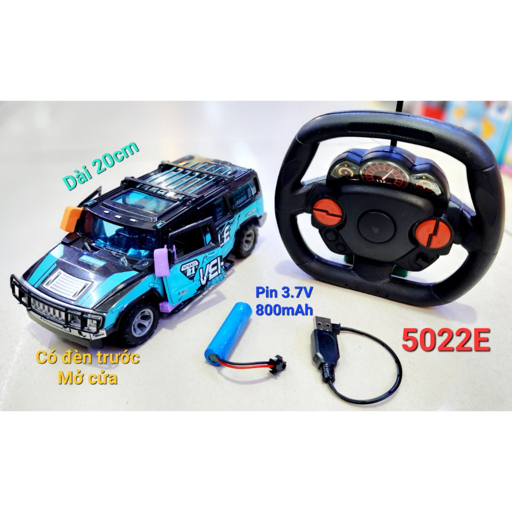 Clip test đóng hàng, 5022E HỘP XE JEEP MỞ CỬA ĐIỀU KHIỂN 7 Đ.TÁC CÓ SẠC, VÔ LĂNG 118 PIONEER