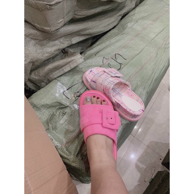 Dép nữ quai đai thời trang qc kèm hộp