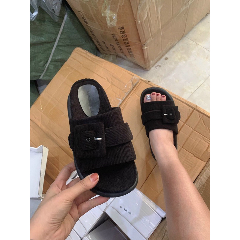 Dép nữ quai đai thời trang qc kèm hộp