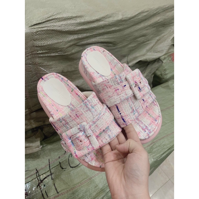 Dép nữ quai đai thời trang qc kèm hộp