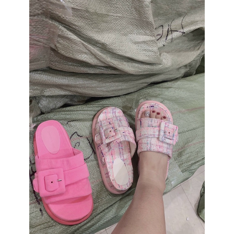 Dép nữ quai đai thời trang qc kèm hộp