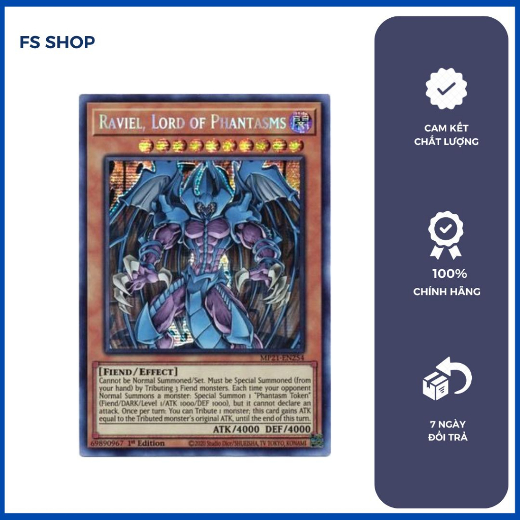 Thẻ bài yugioh chính hãng Set Tam Quỷ – Prismatic Secret Rare