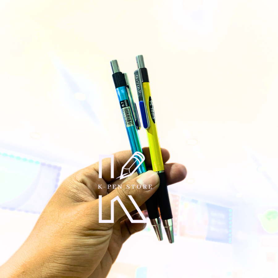 Vỉ 2 cây viết bi mực xanh Gstar Sipri - 36 xuất xứ Thái Lan - VPP Happy Kids