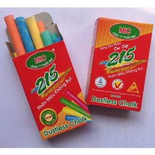 Hộp 10 cây phấn màu không bụi mic 221