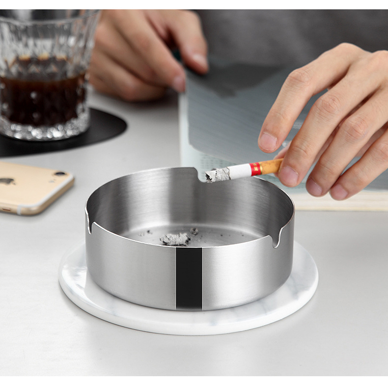 Gạt Tàn Thuốc Lá Bằng INOX Không Gỉ - To 10cm