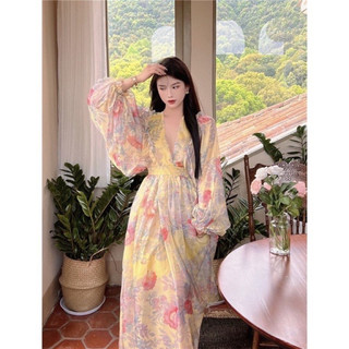 Đầm maxi hoa tiểu thư derss summer sea Arashoz H19