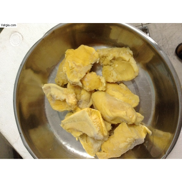 Cơm sầu riêng tách hạt dùng làm bánh hàng đông lạnh, giá/ kg