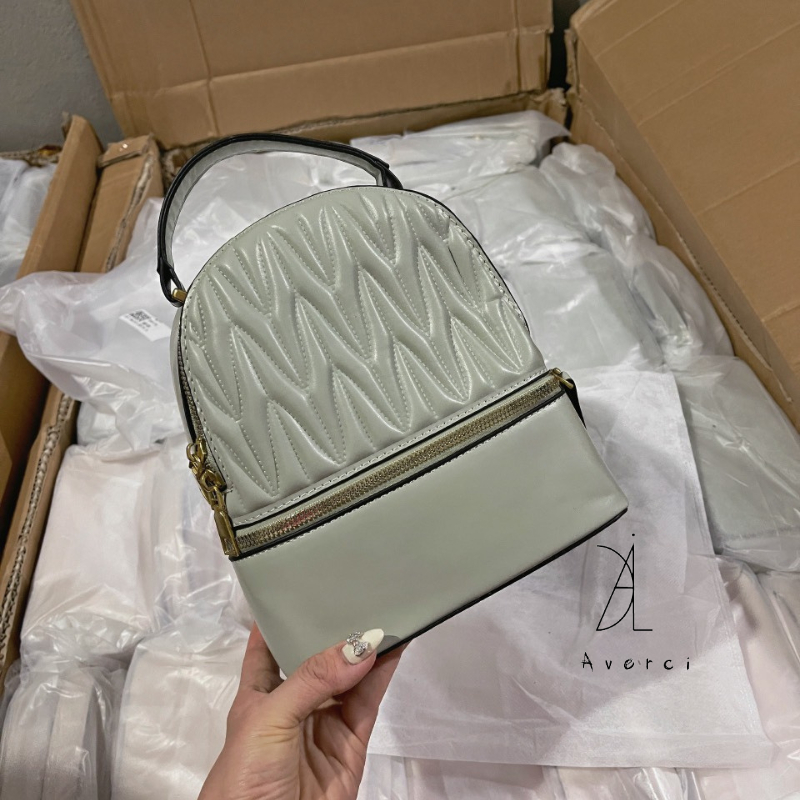 AVERCI Balo Đa Năng, Balo Mini Xinh Xắn Chất Da Mềm Mượt 3 Ngăn Đựng Phong Cách Trẻ Trung AVC313958