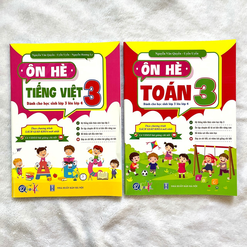 Combo Ôn Hè Toán và Tiếng Việt 3 - Chương Trình Mới - Dành cho học sinh lớp 3 lên 4 (2 cuốn)