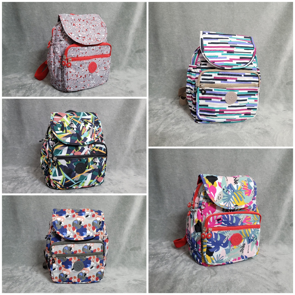 Balo Vải Họa Tiết Mã KL2004 Chất Liệu Vải Dù, Có Ngăn Đựng Bình Nước, Balo Cho Bé Đi Học Kích Thước 25X31X10cm