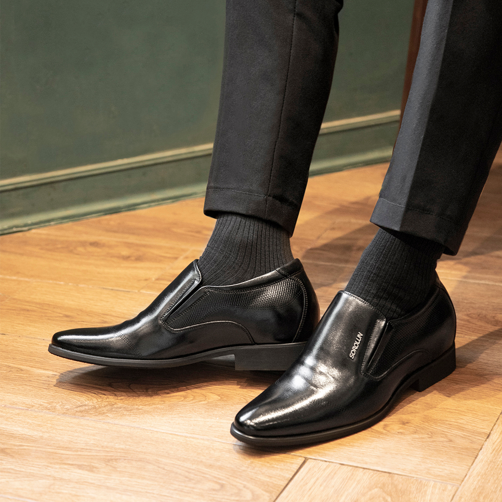 Giày cao nam MULGATI Leather da bò cao cấp dập lỗ - NG230-72