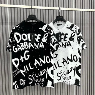 Áo Phông Dolce in kín loang vảy sơn HOTTREND - Áo thun tay lỡ nam nữ unisex freesize form rộng 65kg chất cotton đẹp 2023