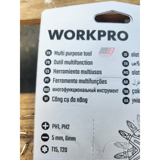 Bộ bit 6in1 Con quay xoay WORKPRO WP221065