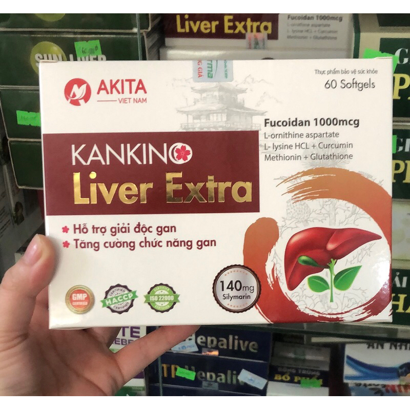 giải độc gan KANKIN Liver extra hộp 60 viên