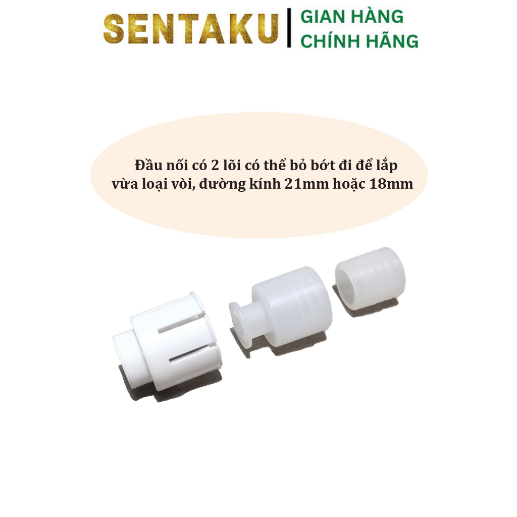 Đầu Vòi Nước Tăng Áp Nối Vòi Bồn Rửa Nhà Bếp Ba Chế Độ Phun Nước - Sentaku