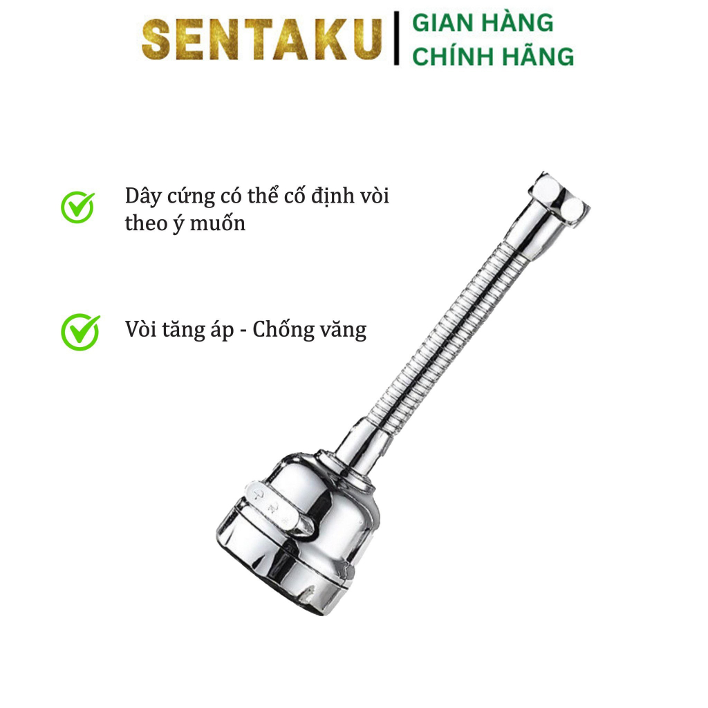 Đầu Vòi Nước Tăng Áp Nối Vòi Bồn Rửa Nhà Bếp Ba Chế Độ Phun Nước - Sentaku