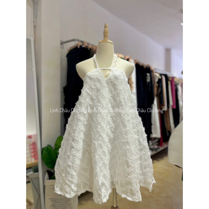 Váy Yếm Vải Bông Phồng Tặng Kèm Quần