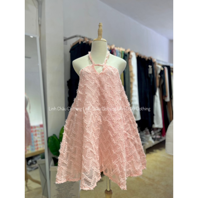 Váy Yếm Vải Bông Phồng Tặng Kèm Quần