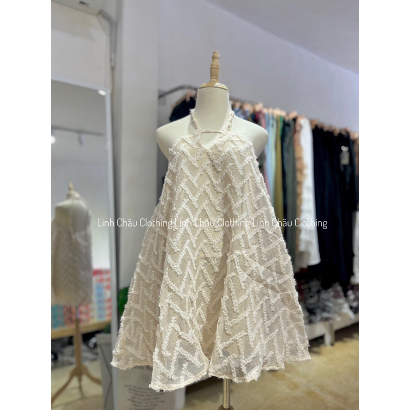 Váy Yếm Vải Bông Phồng Tặng Kèm Quần