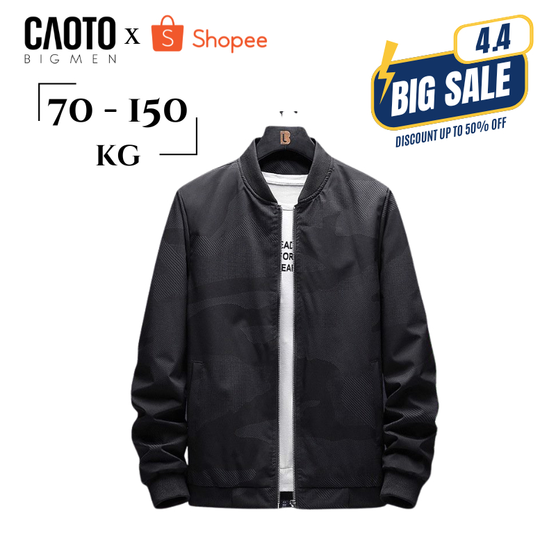 Áo Khoác Bomber Nam Rằn Ri Cực Chất- Áo Khoác Big Size Nam 5XL 6XL 7XL 8XL 9XL 10XL