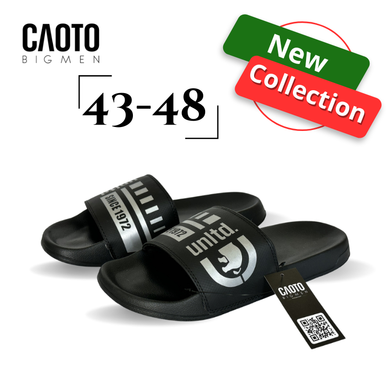 Dép Quai Ngang Nam Ecko Màu Đen Big Size- Dép Quai Ngang Big Size Nam 45 46 47 48