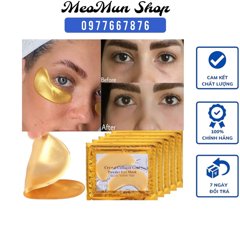 Mặt nạ mắt Collagen - Mask mắt chống bọng, chống thâm mắt. Collagen Crystal Vàng nội địa Trung