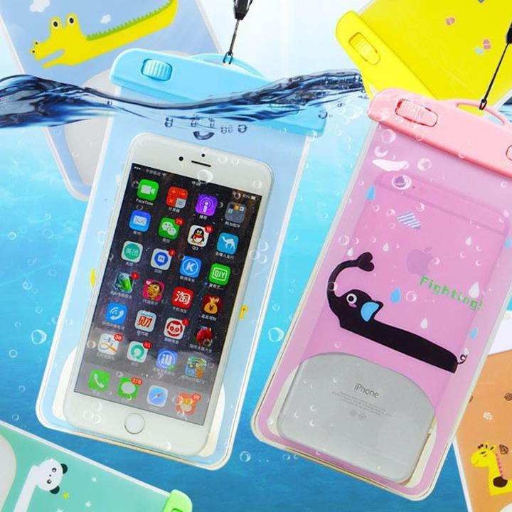 Túi đựng điện thoại chống nước Kèm Dây đeo nhiều hình xinh xắn nhỏ gọn mang đi du lịch - 00109