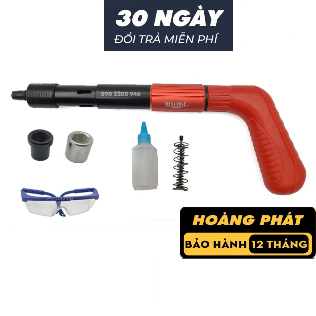 Súng bắn đinh hạt nổ bê tông ty trần thạch cao,Súng bắn đinh bê tông , máy bắn đinh tôn, sắt,thép dày ,bảo hành 1 năm