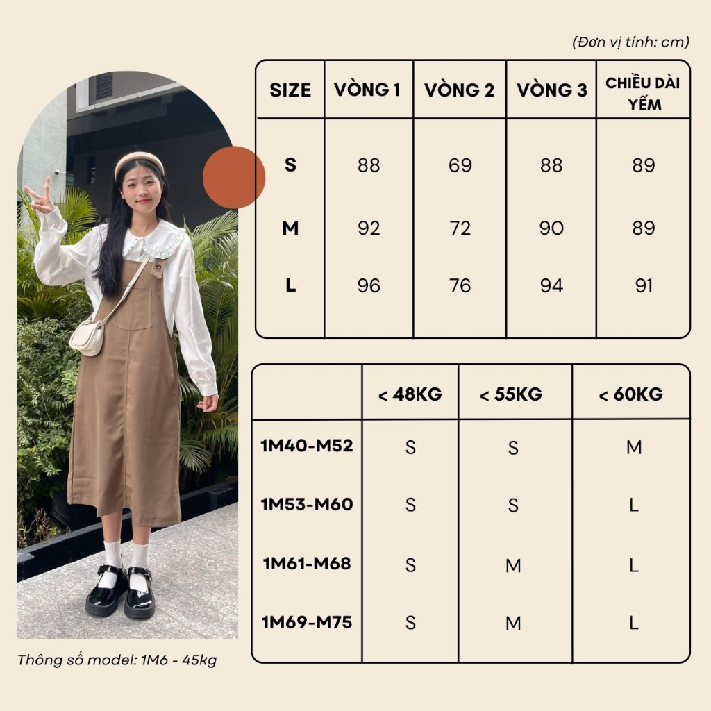 Yếm Váy Nữ Dáng Dài LOKOSA Váy Yếm Phong Cách Hàn Quốc Ulzzang tiểu thư QD007 | BigBuy360 - bigbuy360.vn