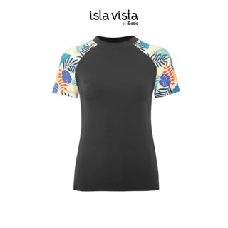 Áo bơi nữ tay ngắn T-shirt phối hoạ tiết Isla Vista IVWT043