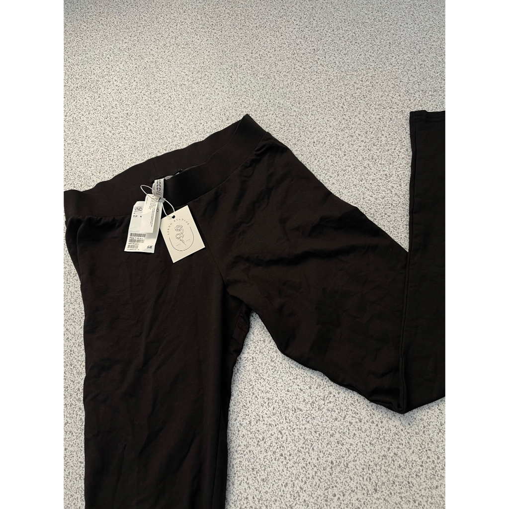 N258 New nguyên tag Quần legging HM Hàng hiệu chính hãng thời trang nữ màu đen size M Secondhand thanh lý ký gửi