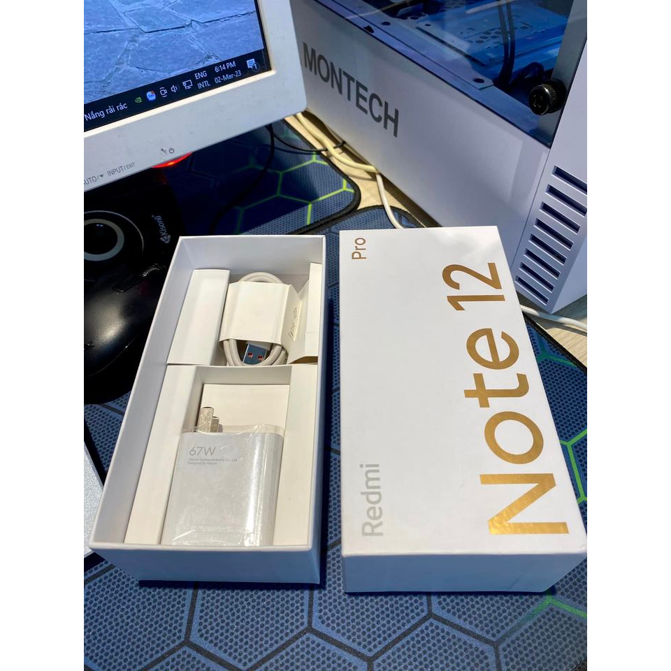 [BIG SALEE] Điện thoại Xiaomi Note 12 Pro nguyên zin fullbox bản ram 8gb/256gb bảo hành 12 tháng | BigBuy360 - bigbuy360.vn