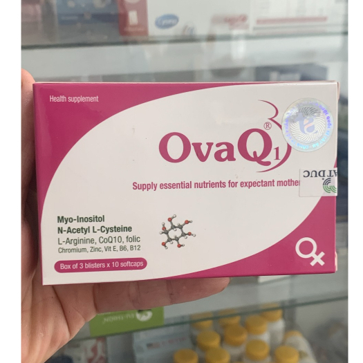 OVAQ1 HỖ TRỢ MANG THAI NHANH HƠN hộp 30 Viên