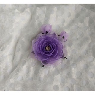 Hoa cài áo handmade Joli màu tím