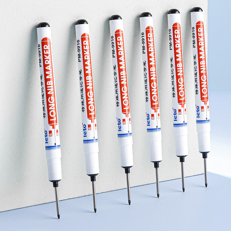 Sét 10 bút đánh dấu ngòi dài chuyên dụng đánh dấu vị trí, đánh dấu lỗ khoan ngòi dài 20mm - Màu ngẫu nhiên