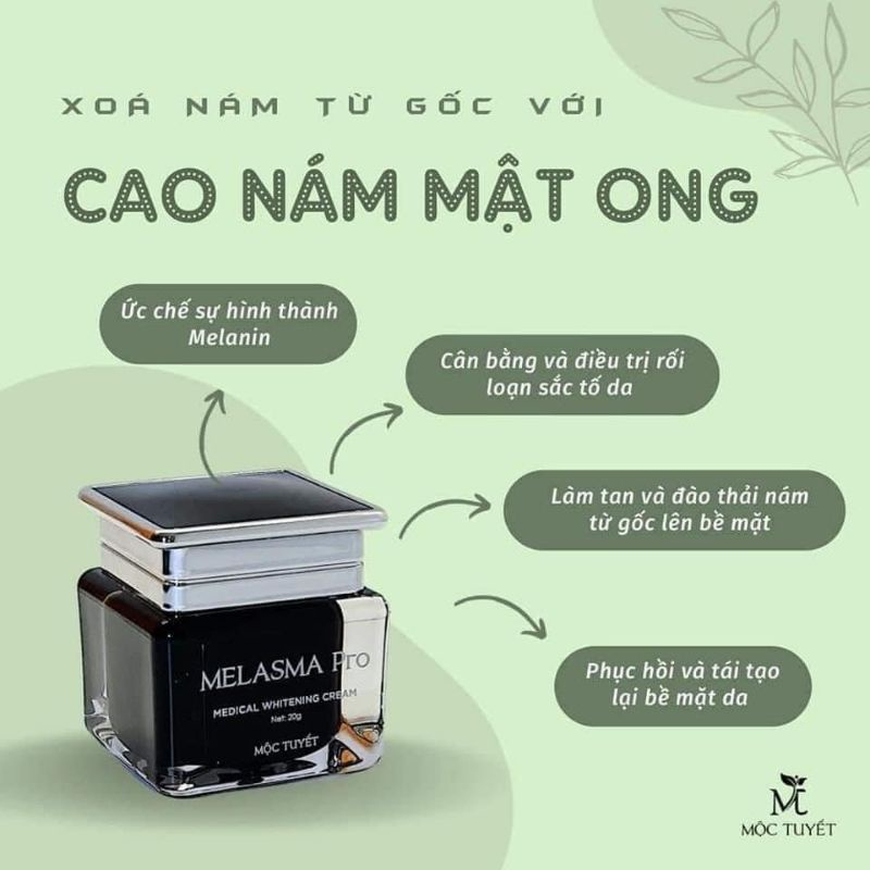 Cao Nám Mật Ong Melasma Pro Mộc Tuyết chính hãng