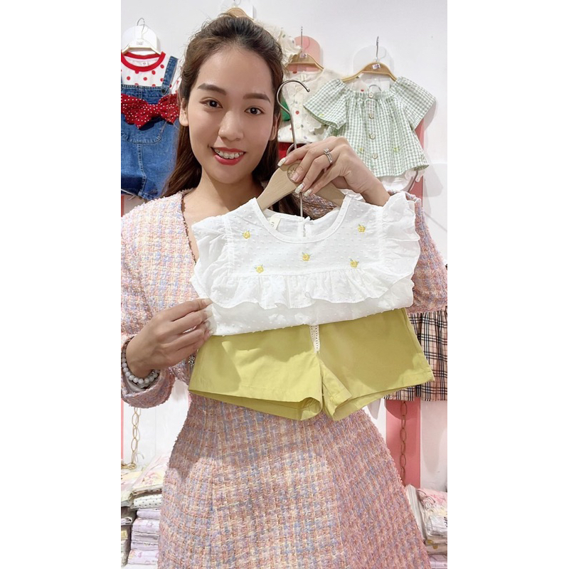 🧚‍♀️🧚‍♀️🧚‍♀️ Set bé gái hoa nhí thêu thô boil hạt cao cấp