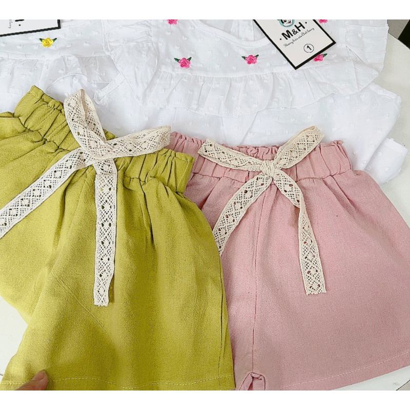 🧚‍♀️🧚‍♀️🧚‍♀️ Set bé gái hoa nhí thêu thô boil hạt cao cấp