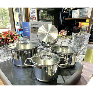 [Hà Hàng Đức] Bộ nồi WMF Inspiration 4 món ( 3 nồi + 1 quánh)