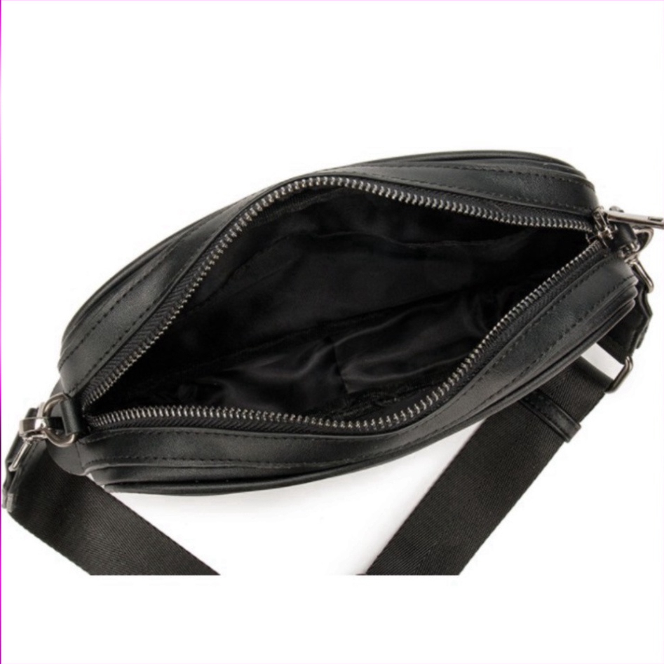 Túi hộp đeo chéo Nam Nữ, da PU cao cấp, họa tiết dây đan chéo TN01