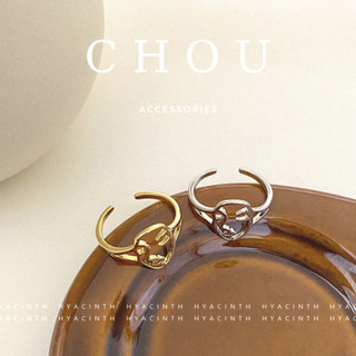Nhẫn Titan Mặt The Face | CHOU ACCESSORIES |