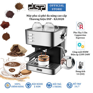Máy pha cà phê thương hiệu DSP KA3028 - Áp suất pha lên tới 15 bar - Công suất 850W