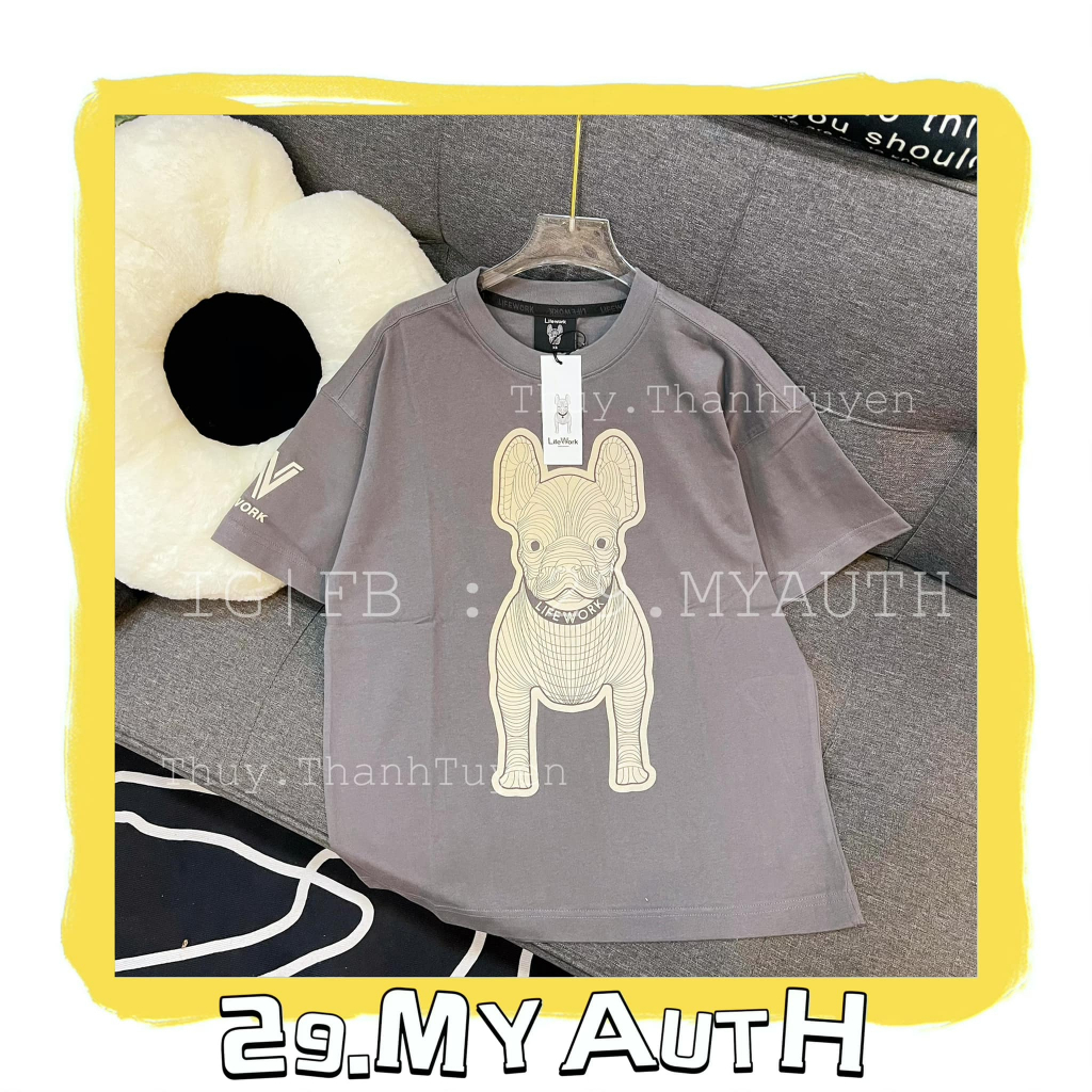ÁO THUN LIFE WORK (chính hãng) SILKET RACKET GREY