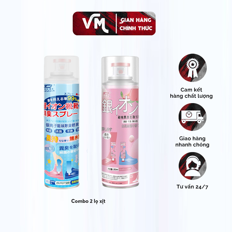 Chai Xịt Khử Mùi Giày Dép NaNo Bạc, Xịt Khử Mùi Hôi Chân, Chai Xịt Thơm Giày
